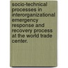 Socio-Technical Processes in Interorganizational Emergency Response and Recovery Process at the World Trade Center. door Bahadir K. Akcam