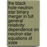 The Black Hole-Neutron Star Binary Merger in Full General Relativity: Dependence on Neutron Star Equations of State by Koutarou Kyutoku