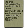 The Civic Development of Youth of Color in Urban Community-Based Youth Programs: Understanding Process and Context. door Natasha D. Watkins
