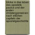 Blicke In Das Leben Des Apostels Paulus Und Der Ersten Christengemeinen: Nach Etlichen Capiteln Der Apostelgeschichte