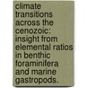 Climate Transitions Across the Cenozoic: Insight from Elemental Ratios in Benthic Foraminifera and Marine Gastropods. by Sindia Maria Sosdian
