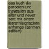 Das Buch Der Parodien Und Travestien Aus Alter Und Neuer Zeit: Mit Einem Literarhistorischen Anhange (German Edition)