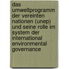 Das Umweltprogramm Der Vereinten Nationen (Unep) Und Seine Rolle Im System Der International Environmental Governance door Sophia Goedel