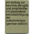 Ein Beitrag zur Kenntnis Eklogite und Amphibolite: Mit besonderer Berücksichtigung der Vorkommnisse (German Edition)