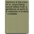Memoirs Of The Court Of St. Cloud (Being Secret Letters From A Gentleman At Paris To A Nobleman In London) " Complete