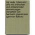 Rig-veda. Übersetzt und mit kritischen und erläuternden anmerkungen versehen von Hermann Grassmann (German Edition)