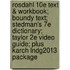 Rosdahl 10e Text & Workbook; Boundy Text; Stedman's 7e Dictionary; Taylor 2e Video Guide; Plus Karch Lndg2013 Package