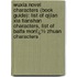 Wuxia Novel Characters (Book Guide): List of Qijian Xia Tianshan Characters, List of Baifa Monï¿½ Zhuan Characters