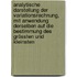 Analytische darstellung der variationsrechnung, mit anwendung derselben auf die bestimmung des grössten und kleinsten