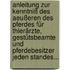 Anleitung Zur Kenntniß Des Aeußeren Des Pferdes Für Thierärzte, Gestütsbeamte Und Pferdebesitzer Jeden Standes...
