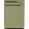 Beyträge zur fünftigen, wissenschaftlichen Bearbeitung und vollkommeren Ausbildung des Kriegs-Einquartierungs-Wesen. by Friedrich S. Feuerlein