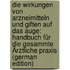 Die Wirkungen Von Arzneimitteln Und Giften Auf Das Auge: Handbuch Für Die Gesammte Ärztliche Praxis (German Edition)
