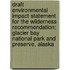 Draft Environmental Impact Statement for the Wilderness Recommendation; Glacier Bay National Park and Preserve, Alaska