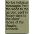 Hortus Inclusus Messages from the Wood to the Garden, Sent in Happy Days to the Sister Ladies of the Thwaite, Coniston