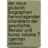Der Neue Plutarch: Biographien Hervorragender Charaktere Der Geschichte, Literatur Und Kunst, Volume 7 (German Edition)