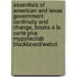 Essentials of American and Texas Government: Continuity and Change, Books a la Carte Plus Mypoliscilab Blackboard/Webct