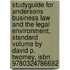 Studyguide For Andersons Business Law And The Legal Environment, Standard Volume By David P. Twomey, Isbn 9780324786682