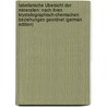 Tabellarische Übersicht Der Mineralien: Nach Ihren Krystallographisch-Chemischen Beziehungen Geordnet (German Edition) door Groth Paul