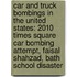 Car and Truck Bombings in the United States: 2010 Times Square Car Bombing Attempt, Faisal Shahzad, Bath School Disaster