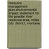 Resource Management Plan-Environmental Impact Statement for the Powder River Resource Area, Miles City District, Montana