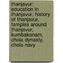 Thanjavur: Education in Thanjavur, History of Thanjavur, Temples Around Thanjavur, Kumbakonam, Chola Dynasty, Chola Navy