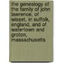 The genealogy of the family of John Lawrence, of Wisset, in Suffolk, England, and of Watertown and Groton, Massachusetts
