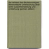 Der Rahmen Des Deuteronomiums: Litterarcritische Untersuchung Über Seine Zusammensetzung Und Entstehung (German Edition) door Steuernagel Carl