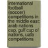 International Football (Soccer) Competitions in the Middle East: Arab Nations Cup, Gulf Cup of Nations, Uafa Competitions