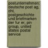 Postunternehmen: Deutsche Post Ag, Dhl, Postgeschichte Und Briefmarken Der Fur Er, Pin Group, United States Postal Service