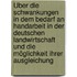 Über die Schwankungen in dem Bedarf an Handarbeit in der deutschen Landwirtschaft und die Möglichkeit ihrer Ausgleichung