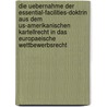 Die Uebernahme Der Essential-Facilities-Doktrin Aus Dem Us-Amerikanischen Kartellrecht in Das Europaeische Wettbewerbsrecht door Martin Ibsch