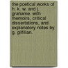 The Poetical Works of H. K. W. and J. Grahame. With memoirs, critical dissertations, and explanatory notes by G. Gilfillan. by Henry Kirke White