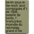 Berlin Sous Le Iiie Reich: Jeux Olympiques D' T de 1936, Bataille de Berlin, F Hrerbunker, Incendie Du Reichstag, Grand D Me