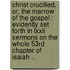 Christ Crucified, Or, The Marrow Of The Gospel : Evidently Set Forth In Lxxii Sermons On The Whole 53rd Chapter Of Isaiah ..