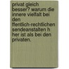 Privat Gleich Besser? Warum Die Innere Vielfalt Bei Den Ffentlich-rechtlichen Sendeanstalten H Her Ist Als Bei Den Privaten. door Sebastian Schubert