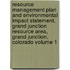Resource Management Plan and Environmental Impact Statement, Grand Junction Resource Area, Grand Junction, Colorado Volume 1