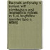 The Poets and Poetry of Europe. With introductions and biographical notices. By H. W. Longfellow [assisted by C. C. Felton].
