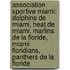 Association Sportive Miami: Dolphins de Miami, Heat de Miami, Marlins de La Floride, Miami Floridians, Panthers de La Floride