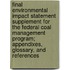 Final Environmental Impact Statement Supplement for the Federal Coal Management Program; Appendixes, Glossary, and References