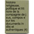 Histoire Religieuse, Politique Et Litt Raire de La Compagnie de J Sus, Compos E Sur Les Documents in Dits Et Authentiques (4)