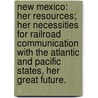 New Mexico: her resources; her necessities for railroad communication with the Atlantic and Pacific States, her great future. door Charles P. Clever