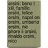Orsini: Beno T Xiii, Famille Orsini, Felice Orsini, Napol On Orsini, Umberto Orsini, Nic Phore Ii Orsini, Rinaldo Orsini, Nico