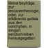 Kleine Beyträge zur Testaceotheologie, oder, Zur Erkäntniss Gottes aus den Conchylien, in einigen Sendschreiben herausgegeben