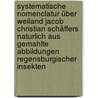 Systematische Nomenclatur über weiland Jacob Christian Schäffers naturlich aus gemahlte Abbildungen regensburgischer Insekten by Metcalf Collection Ncrs