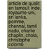 Article de Qualit En Tamoul: Inde, Royaume-Uni, Sri Lanka, Pomme, Chennai, Tamil Nadu, Charlie Chaplin, Chola, Christophe Colomb