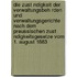 Die Zust Ndigkeit Der Verwaltungsbeh Rden Und Verwaltungsgerichte Nach Dem Preussischen Zust Ndigkeitsgesetze Vom 1. August 1883