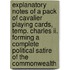 Explanatory Notes Of A Pack Of Cavalier Playing Cards, Temp. Charles Ii. Forming A Complete Political Satire Of The Commonwealth