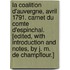 La Coalition d'Auvergne, avril 1791. Carnet du comte d'Espinchal. [Edited, with introduction and notes, by J. M. de Champflour.]