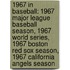 1967 in Baseball: 1967 Major League Baseball Season, 1967 World Series, 1967 Boston Red Sox Season, 1967 California Angels Season