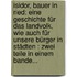 Isidor, Bauer In Ried: Eine Geschichte Für Das Landvolk, Wie Auch Für Unsere Bürger In Städten : Zwei Teile In Einem Bande...